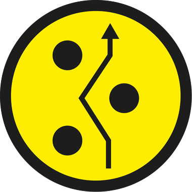 FIA Schilder Schikane rechts